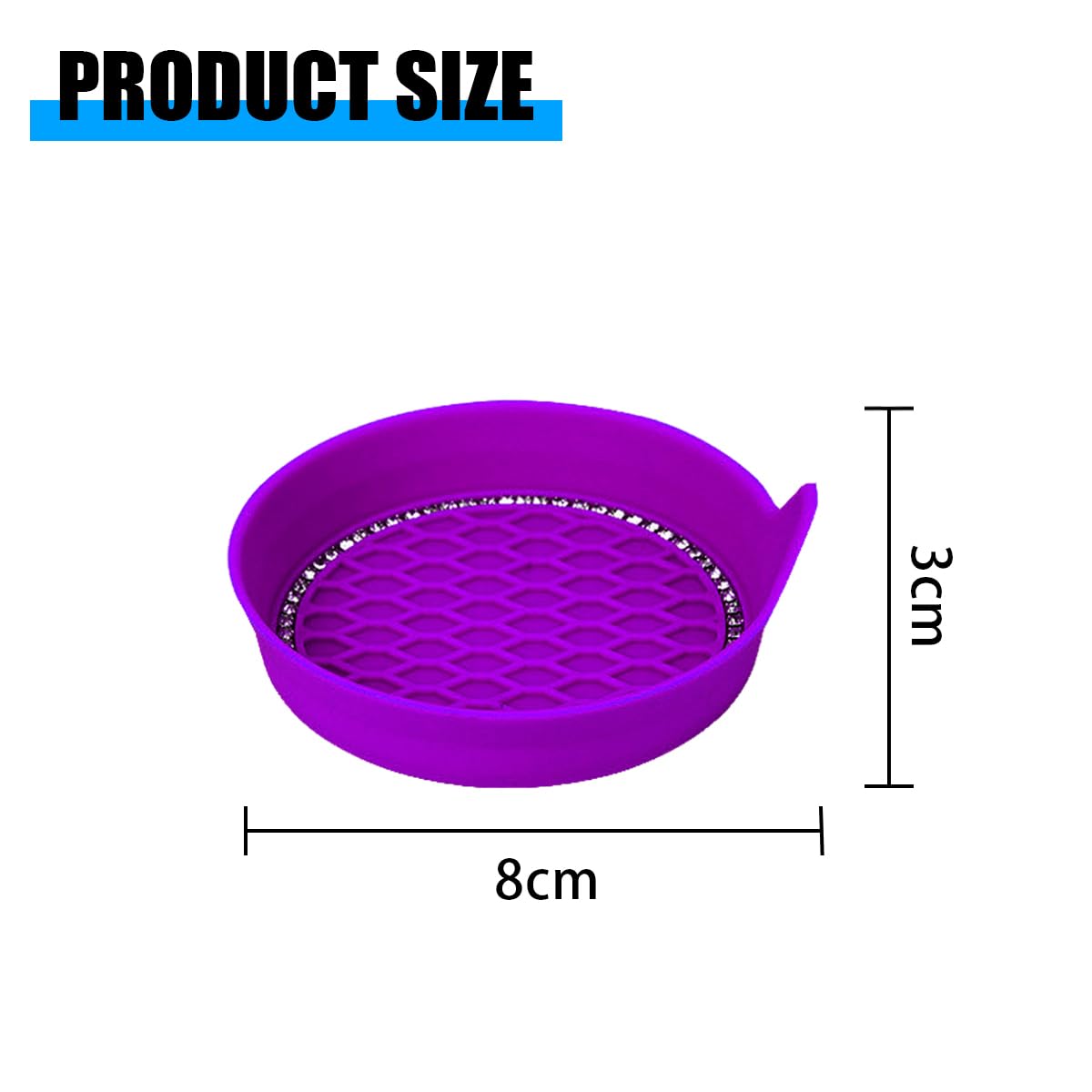 Cgeamdy Car Cup Holder Coaster Universal Auto Cup Holder Insert