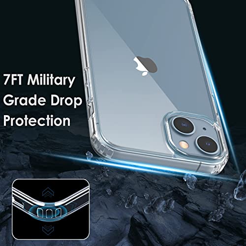 Image of Fashionury Designed for iPhone 14 Back Cover Case | Corner Drop and Camera Protection Back Cover Case for iPhone 14 (Soft TPU | Crystal Transparent)