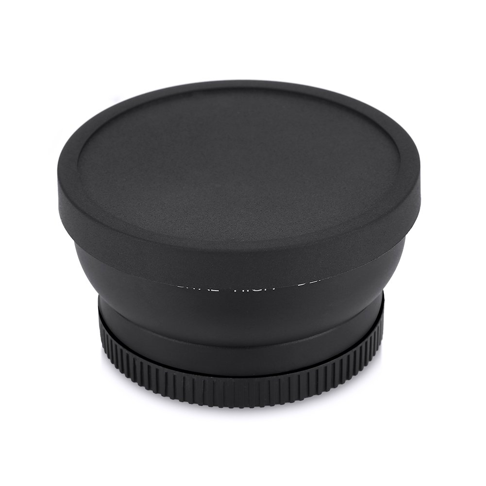 Bewinner Obiettivo grandangolare 52mm Grandangolo 0,45X per riprese ravvicinate, Obiettivo Macro a conversione Universale per, Una Visione più Ampia Rispetto all'obiettivo