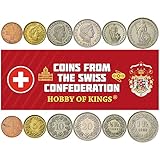 monedas suizas antiguas Monedas valiosas de Suiza. Esta colección de monedas incluye piezas reales y tiene símbolos famosos, retratos, edificios o animales: Trigo, Libertas, Helvetia