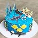 MEMOVAN Shark Cake Toppers 9pcs Sharks Birthday Cake Cupcake Topper Mini Sharks Toy Figurines, Ocean Animal Cake Decoration for Under the Sea shark Underwater Theme Birthday Baby Shower Party Supplies