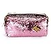 Produktbild CHIRORO Glitzer Federkasten Spirale Wendbar Reversible Farbe Pailletten Stift Etui Federmäppche Mäppchen Bleistifte Tasche Case Kosmetiktasche Make-up Tasche fur Mädchen und Frauen, Rosa und Gold