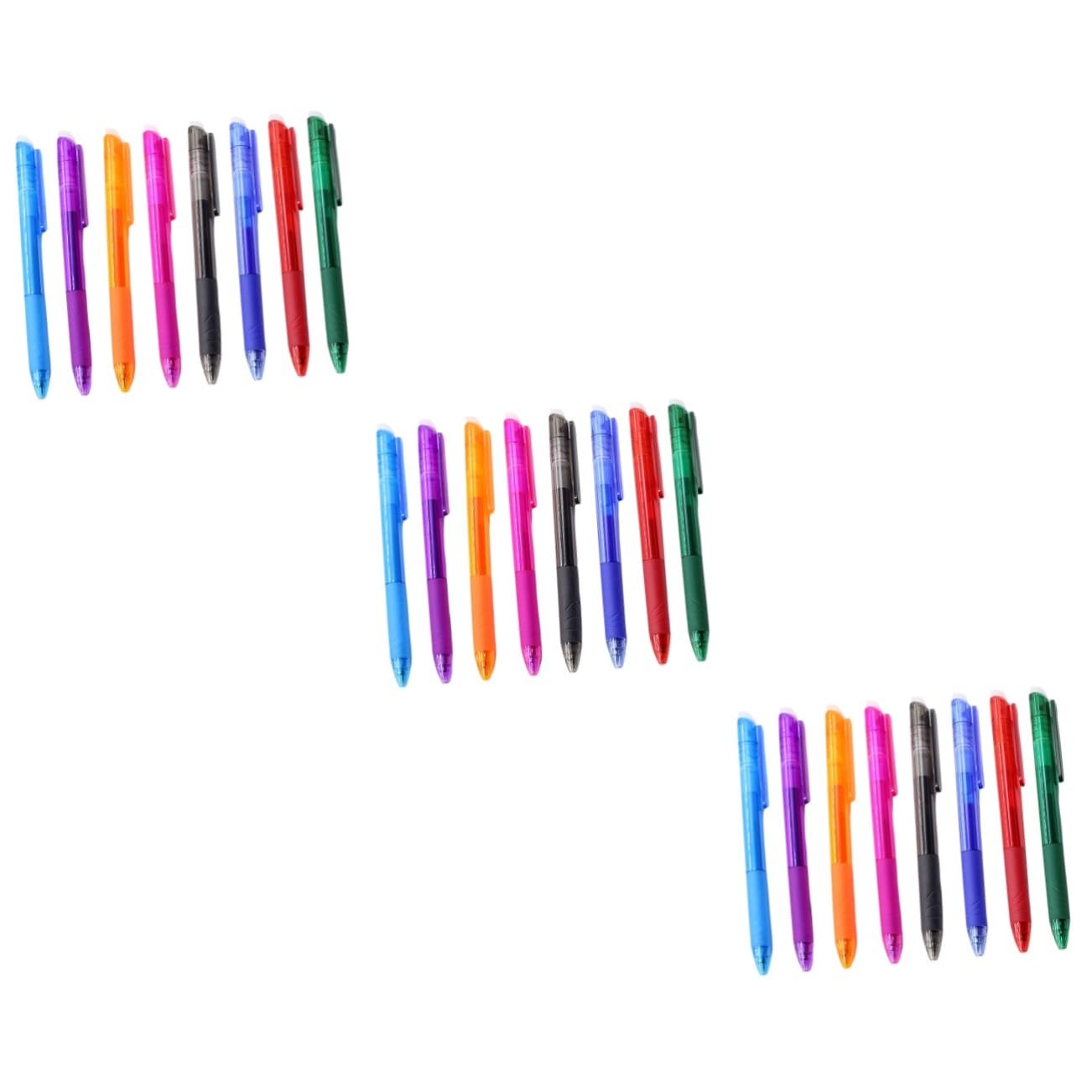 Angoily 24 Pezzi Penne Gel Cancellabili Colori per Studenti Ufficio Scrittura Liscia e Leggera