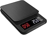 TIST Báscula de café de Mano Profesional Báscula de Cocina de Alta precisión Báscula de café electrónica 3kg0.1g Función de sincronización Báscula electrónica