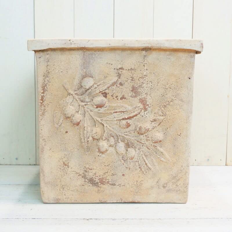 茶色の陶器製四角鉢　落款あり 中型 茶色の陶器製四角鉢 落款あり 中型 茶色の陶器製四角鉢 落款あり 中型