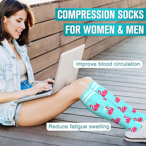 Image of Copper Compression Socks for Women & Men (6 pairs) - Best Support for Nurses, Running, Hiking, Recovery