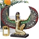 Brilliance sensationnelle: les surfaces de chaque métier de résine Sphinx sont ornées de plaques en verre éblouissantes et peintes avec des couleurs vives présentant l'artisanat, résultant en une finition brillante et .