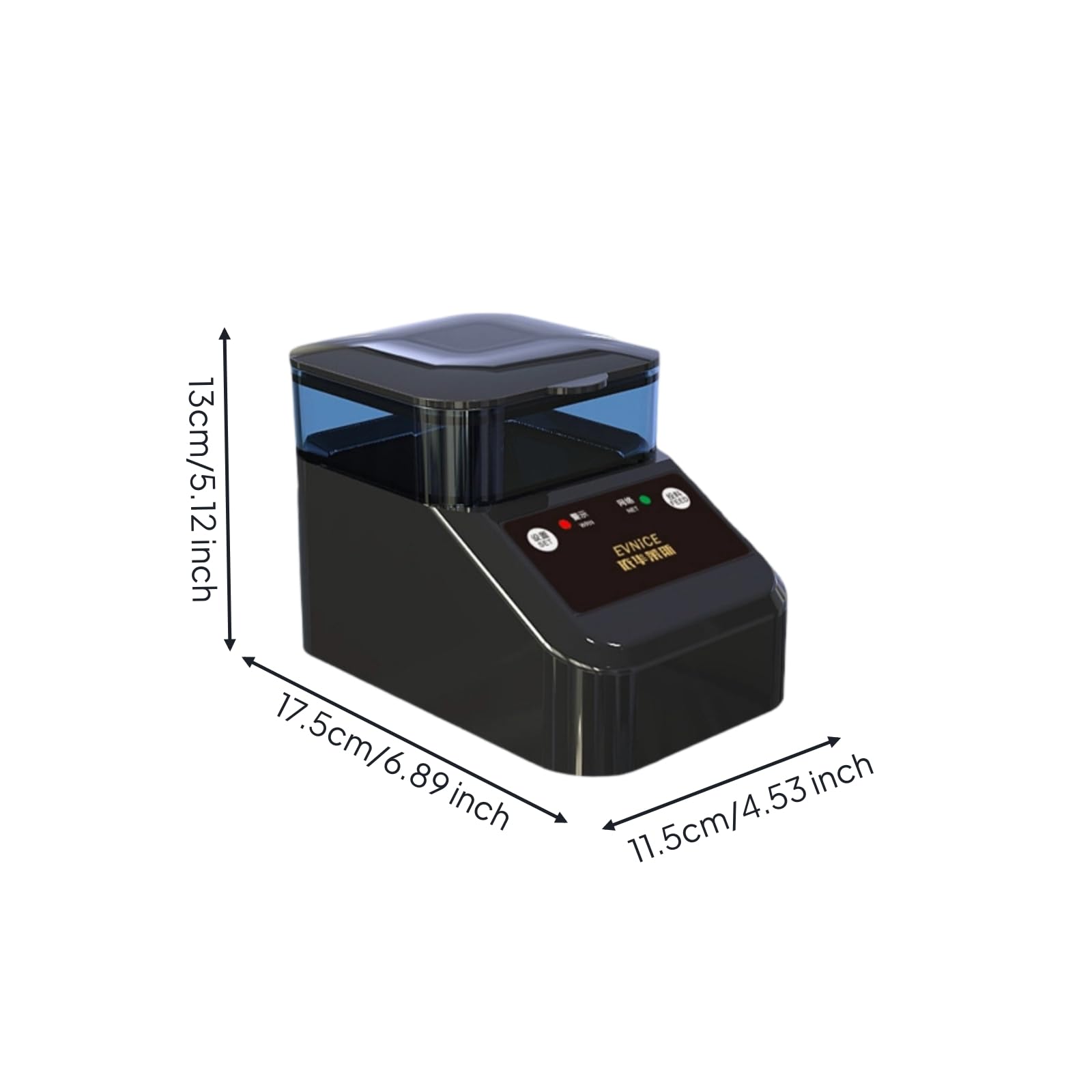 predolo Aquarium Futterautomat Automatisch Fischfutterautomat WLAN Fischfutterspender für Aquarianer, Schwarz, 400ml