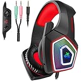 Ladyrain PS4 Gaming Headset, Gaming Headphones with...