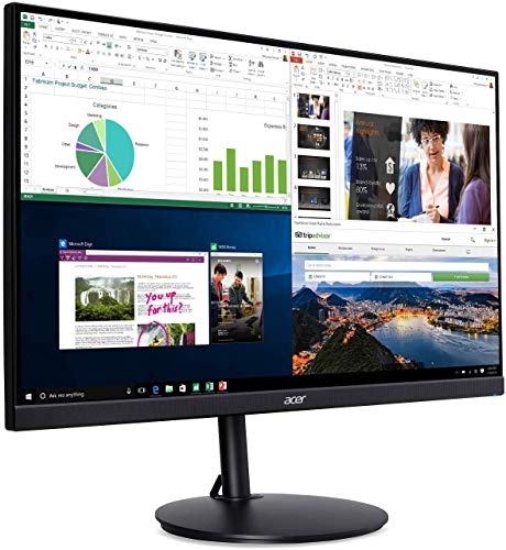 Acer Cb272 Bmiprx 27" Full Hd (1920 X 1080) Ips Zero Frame Professional Home Office Monitor With Amd Radeon Free Sync, Height Adjustable Stand With Tilt & Pivot | Display, Hdmi & Vga Ports, Speakers #TOP4