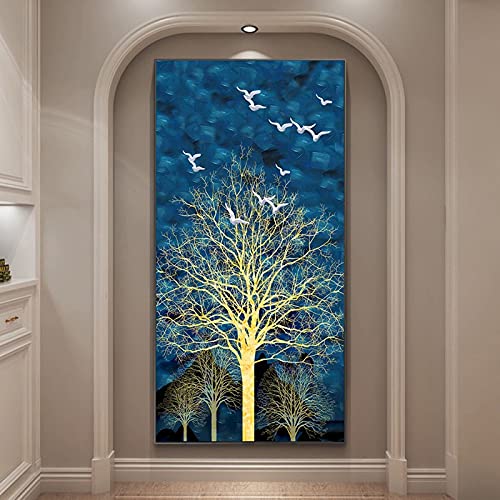 Peinture Diamant Arbre de Fortune Grand Format pour Décoration Murale Salon