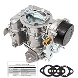 Condgreemee D5TZ9510AG Carburetor for Carter YF Type for Ford 240 250 300 YF C1YF 6 Cylinder CIL Engine 1975-1982 carb with automatic choke replace # D4PZ9510AC RSC-300A 6307S 6054 6055 6-736 6056