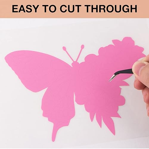 Miniatura 3 de Rollos de vinilo permanentes adhesivo para Cricut, rollo de vinilo blanco de 12.0in x 35ft para Cricut. Siluetas, letreros, álbumes de recortes,