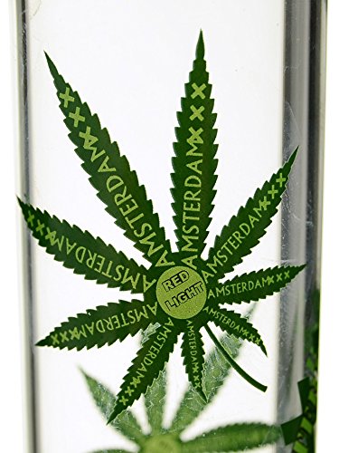 Amsterdam XXX Bong gerade mit üppiger Blattverzierung - 50cm, 18,8 mm - Head&Nature Bong-Kollektion – Bild 3