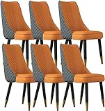 Ergonómico: la moderna silla de comedor con respaldo curvo y asiento suave, ergonómica y proporciona suficiente apoyo para la espalda baja y la columna, no se sentirá cansado incluso después de un uso prolongado.