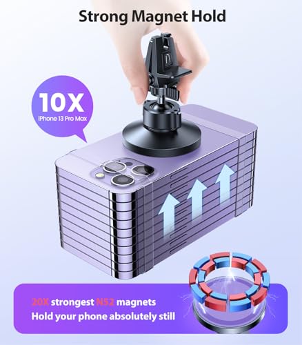 Image of VICSEED for MagSafe Car Mount [Strongest Magnet Power] Car Phone Holder