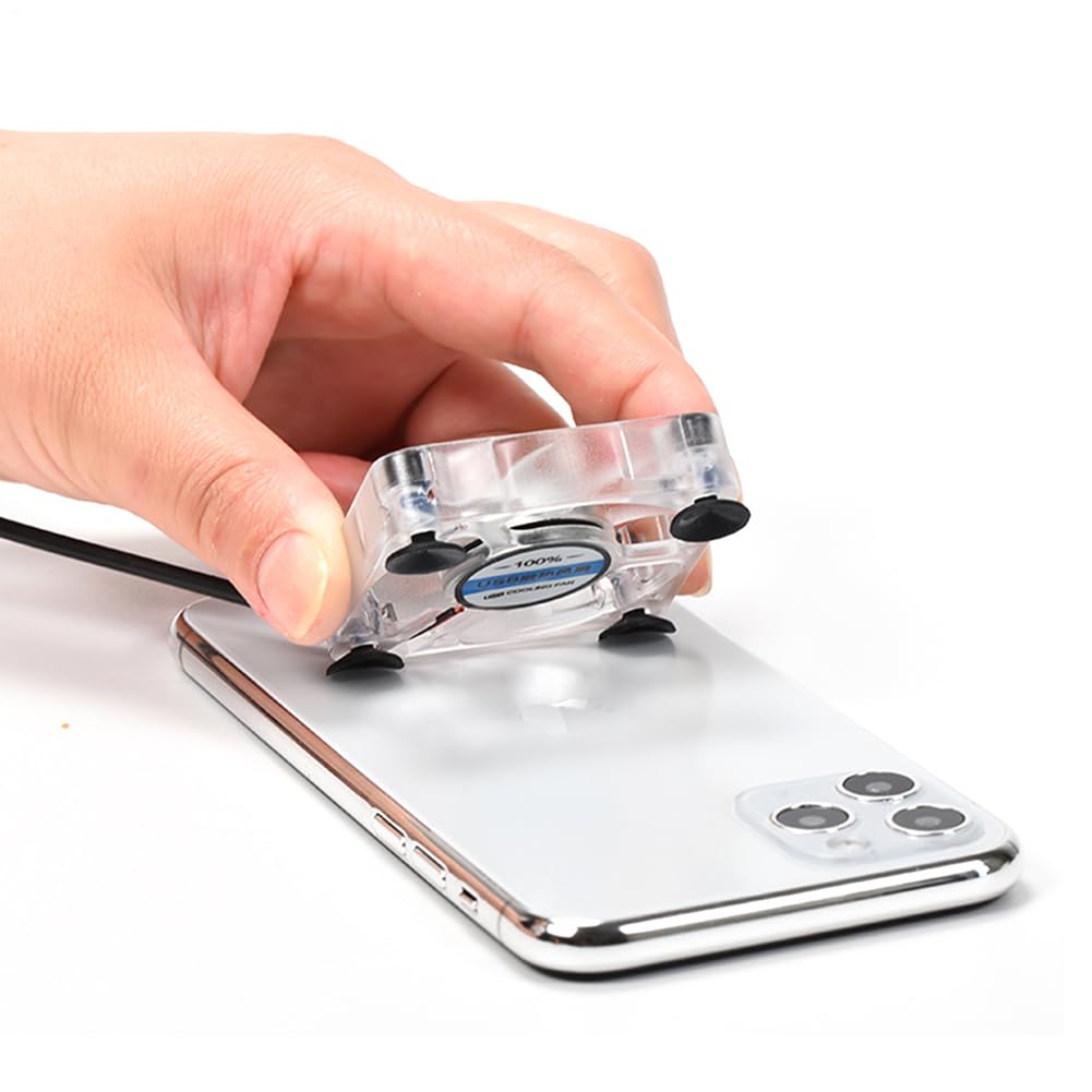 Fregia Di Raffreddamento Del Telefono - Dispositivo Di Raffreddamento Portatile | Fan Di Raffreddamento Degli Smartphone | Efficiente Dissipazione Del Calore Per I Telefoni Cellulari, Ideale Per I Gio