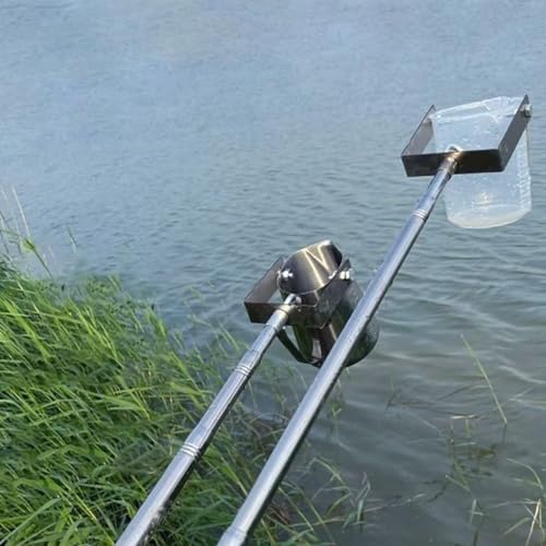 Cucharón telescópico ajustable de 360° en acero inoxidable para toma de muestras líquidas