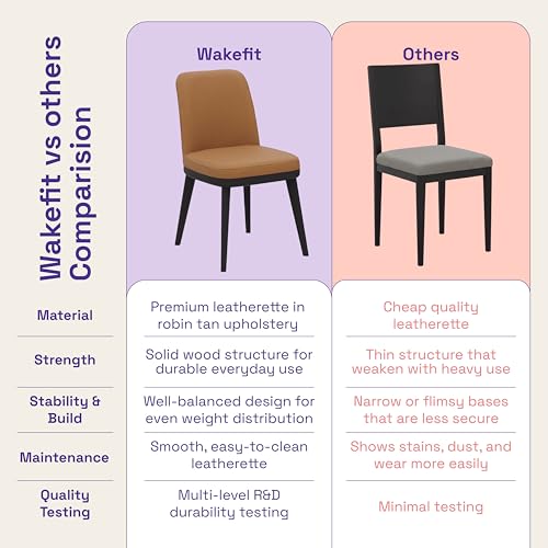 Image of Wakefit Arvia Dining Chair - Robin Tan
