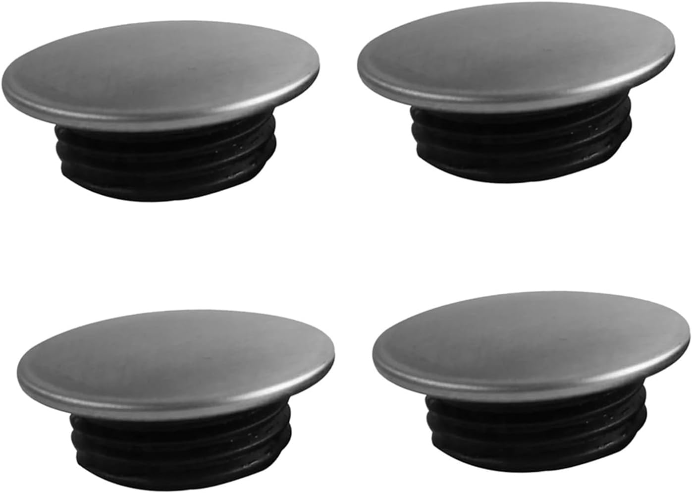 HEMOTON Faucet Hole Cover Stainless Sink Tap Hole Covers 4pcs Easy Installation Leakproof