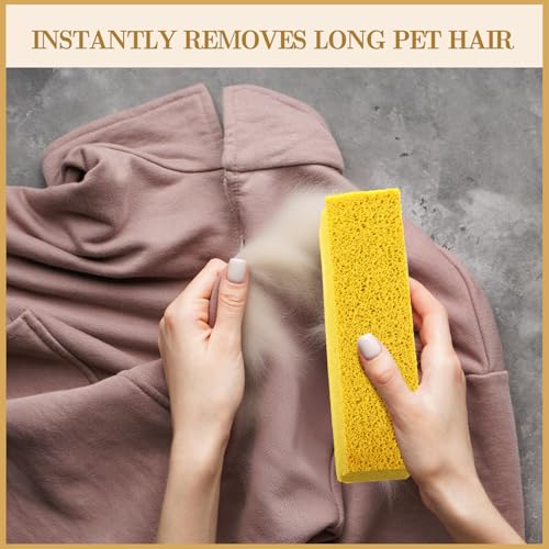 Image of Jingmore 8 Pack Pet Hair Lifter Remover Sponge Cat and Dog and Other Pet Hair from Furniture, Carpet, Bedding and Clothing, Removal Tool, 5.91 x 2.76 x 1.57 Inches