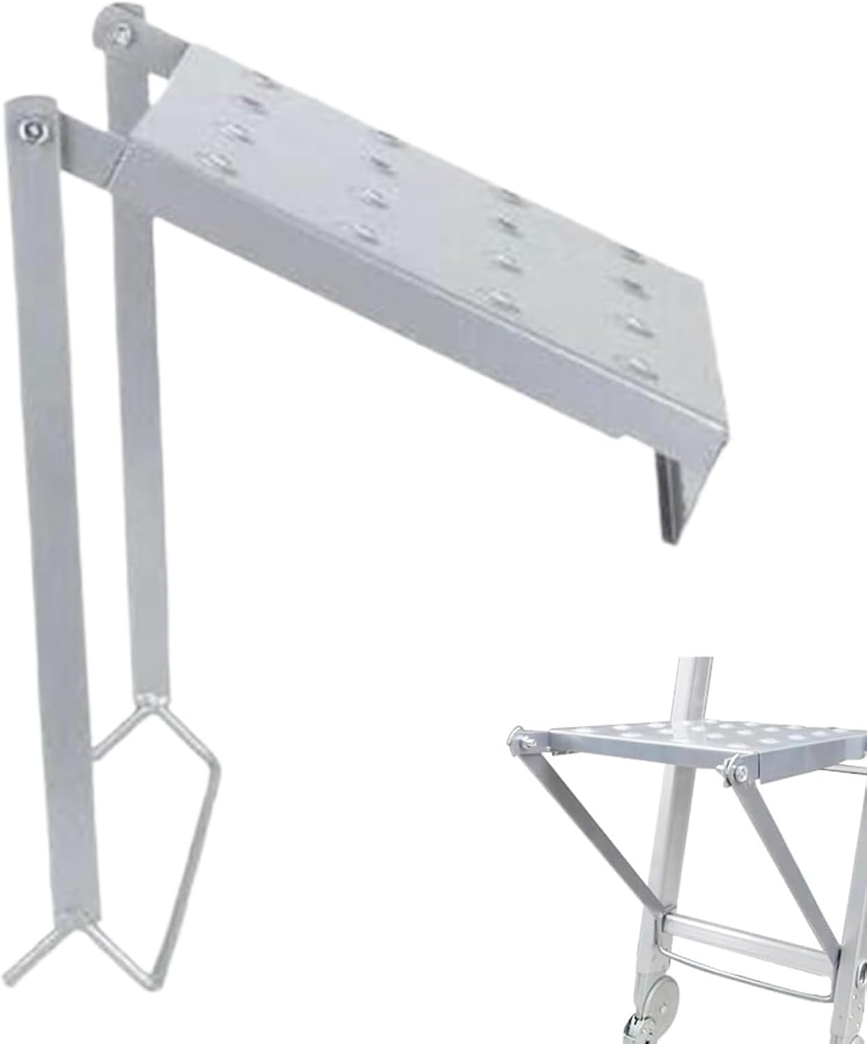 Ladder Platforms, Heavy Duty Adjustable Folding Step Tool, Anti-Slip Work Stand, for Landscaping Garden Outdoor Backyard Courtyard Farm Patio Home Repair Garage Furniture Ceiling