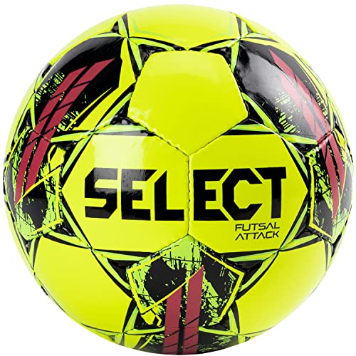 Select Futsal Attack Ball Futsal Attack YEL-BLK, Women, Men's Footballs, Yellow, 4 EU