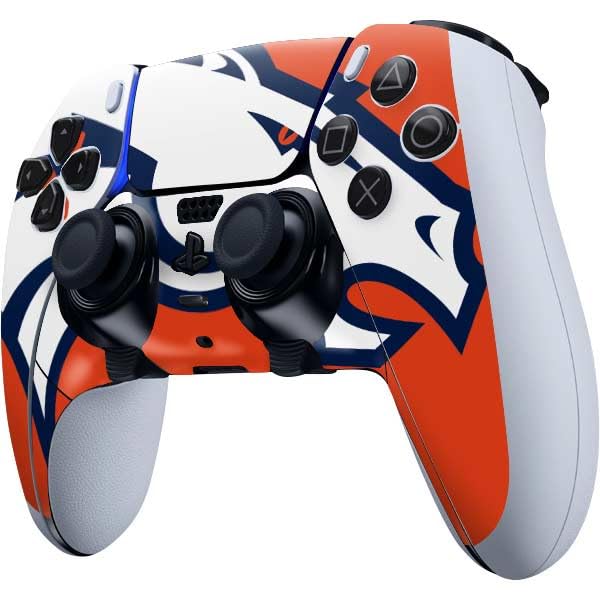 Skinit Decal Gaming Skin Compatible with PS5 DualSense Edge Pro Controller - Officially Licensed NFL Denver Broncos Large Logo Design