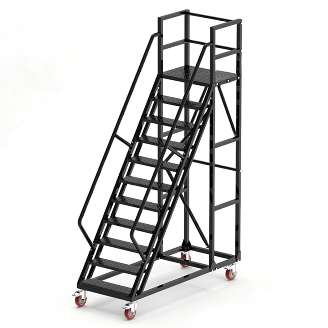 Amazon.co.jp: cxyin-home 高所作業台 落下防止柵付き 組立高250+70cm 
