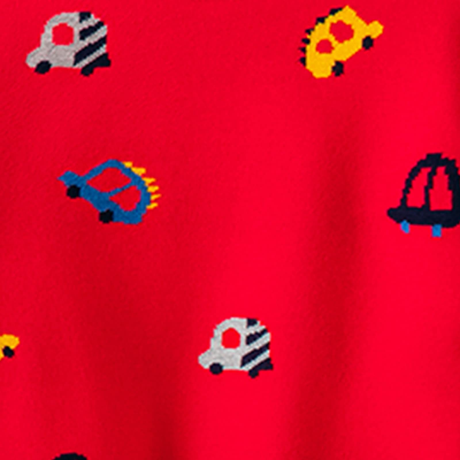 RNTOP Boys Girls Knitted Sweater Toddler Baby Long Sleeve Pullover Crewneck Sweatshirt Jumper Kids Cozy (Red, 2-3 Years)