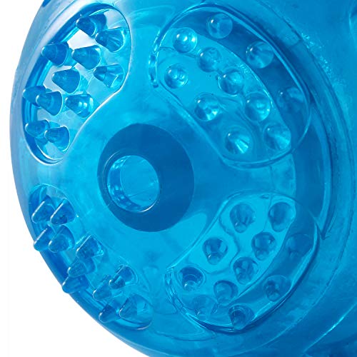 Pjdh 3.2 Inch Durable Pet Dog Balls Toys Rubber, Squeak Dog Ball, Indestructible Dog Toy Ball, Interactive Toy For Training Playing, Blue #TOP3