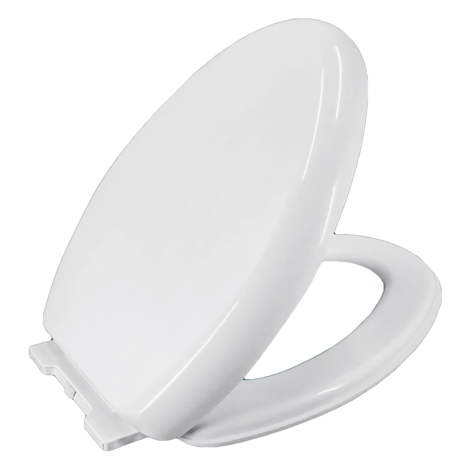 Extended, Toilet seat, Standard Grade plasticwhiteadjustablemountslowclosestrongpressure Resistant, Lightweight, Durable, Portable, User-Friendly, Compact, Elongated