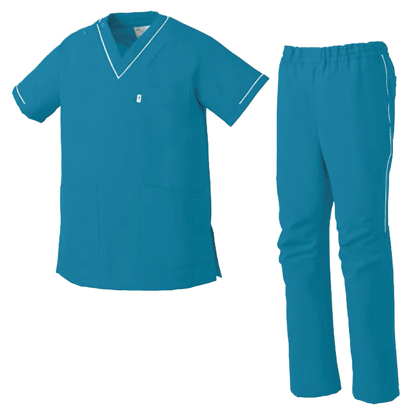 【新品、未使用】FLabスクラブ 上下セット　3L スクラブ+パンツ 上下セット [フォーク/CK703,5029SC]（SS-3L