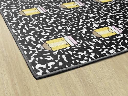 Flagship Carpets School Days Pencil Spots Educational Area Rug for Kids Room, Children's Classroom Rug for Teaching and Playroom, 5' X 7'6" by Flagship Carpets - Image 4