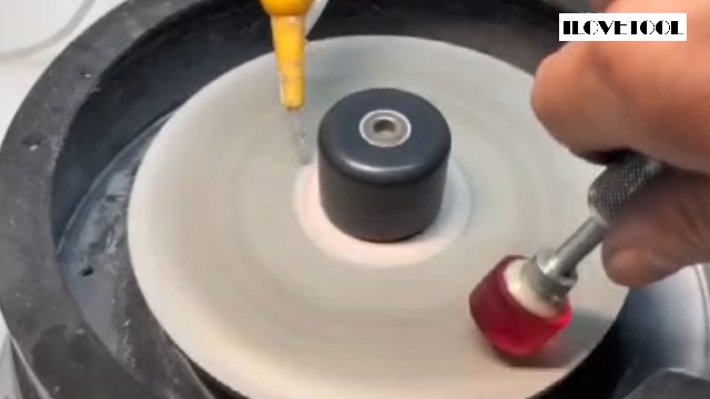 Image of ILOVETOOL Diamond Flat Lap Wheel 8'' inch Grinding Sanding Disc 80 Grit Coated Jewelry Grinding Tool for Gemstone Glass Rock Ceramics
