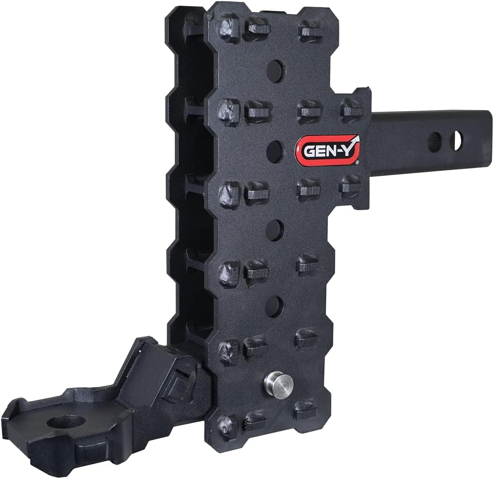 GEN-Y Hitch 7" Offset Drop Hitch with Ball Mount for 2" Receiver, 7,000 LB Towing Capacity, 700 LB Tongue Weight