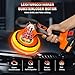 Poliermaschine Auto Akku, 8 Variablen Geschwindigkeiten, 2800–6000 U/min, Exzenter autopoliermaschine mit 2x 21V 2.0Ah Akkus und 21PCs politur set für die Auto-Detailpflege und Kratzerentfernung