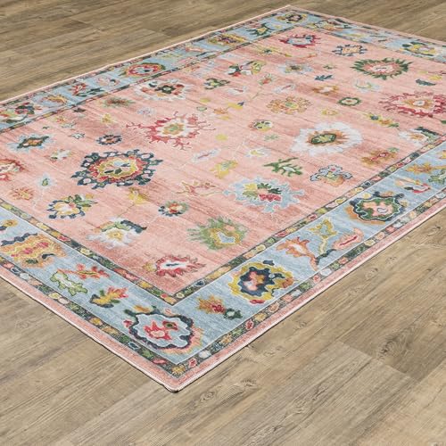 Tapete decorativo oriental lavable 118x90 cm miniatura 4