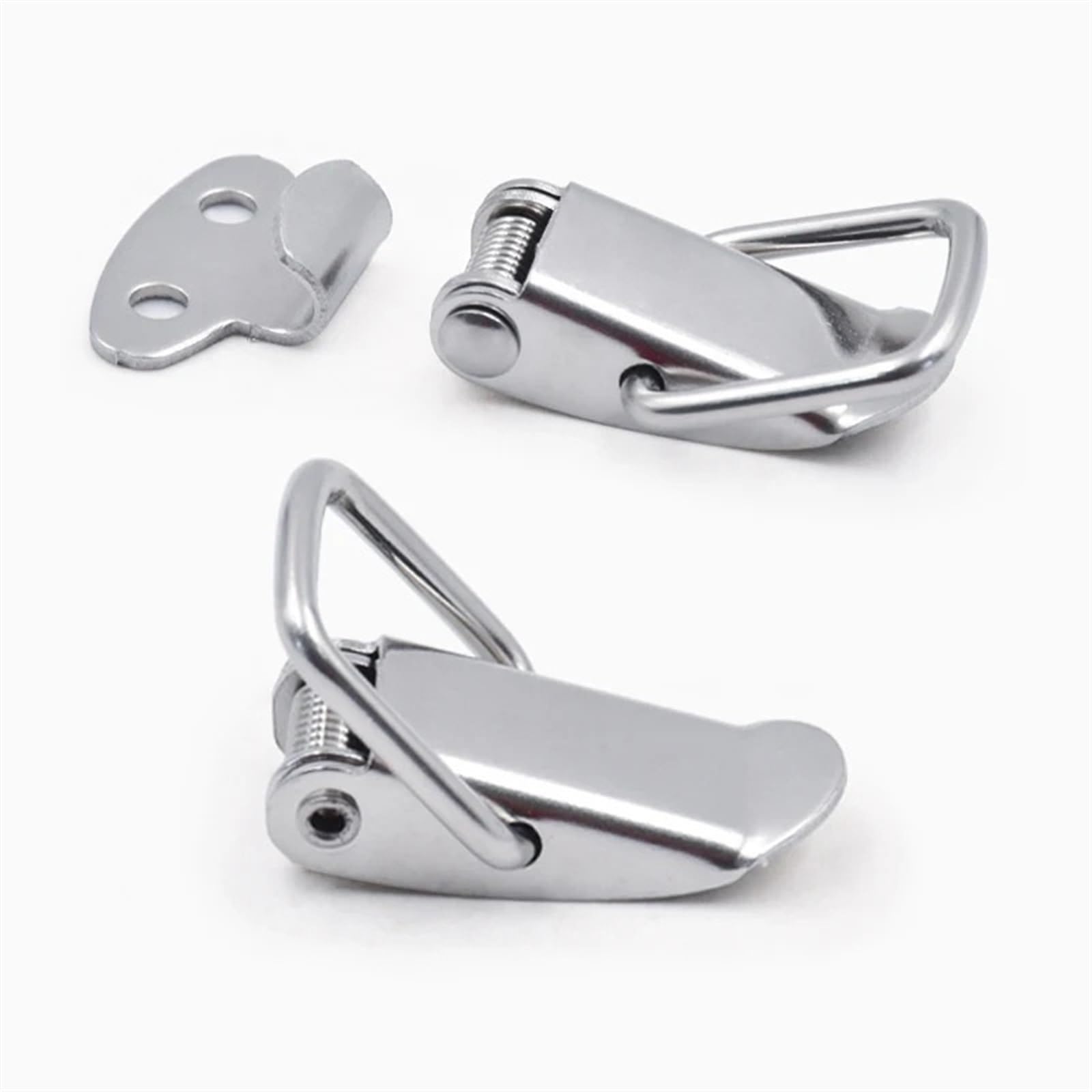 WQGQPXOB Three Kinds of Materials Duck-Mouth Buckle Toggle Clip Vintage Mini Lock Chest Box Gift Suitcase Case Hasp Latch(5pcs-iron)