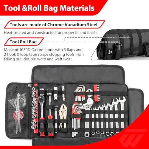 Mofun 64-Piece Motorcycle Tool Kit