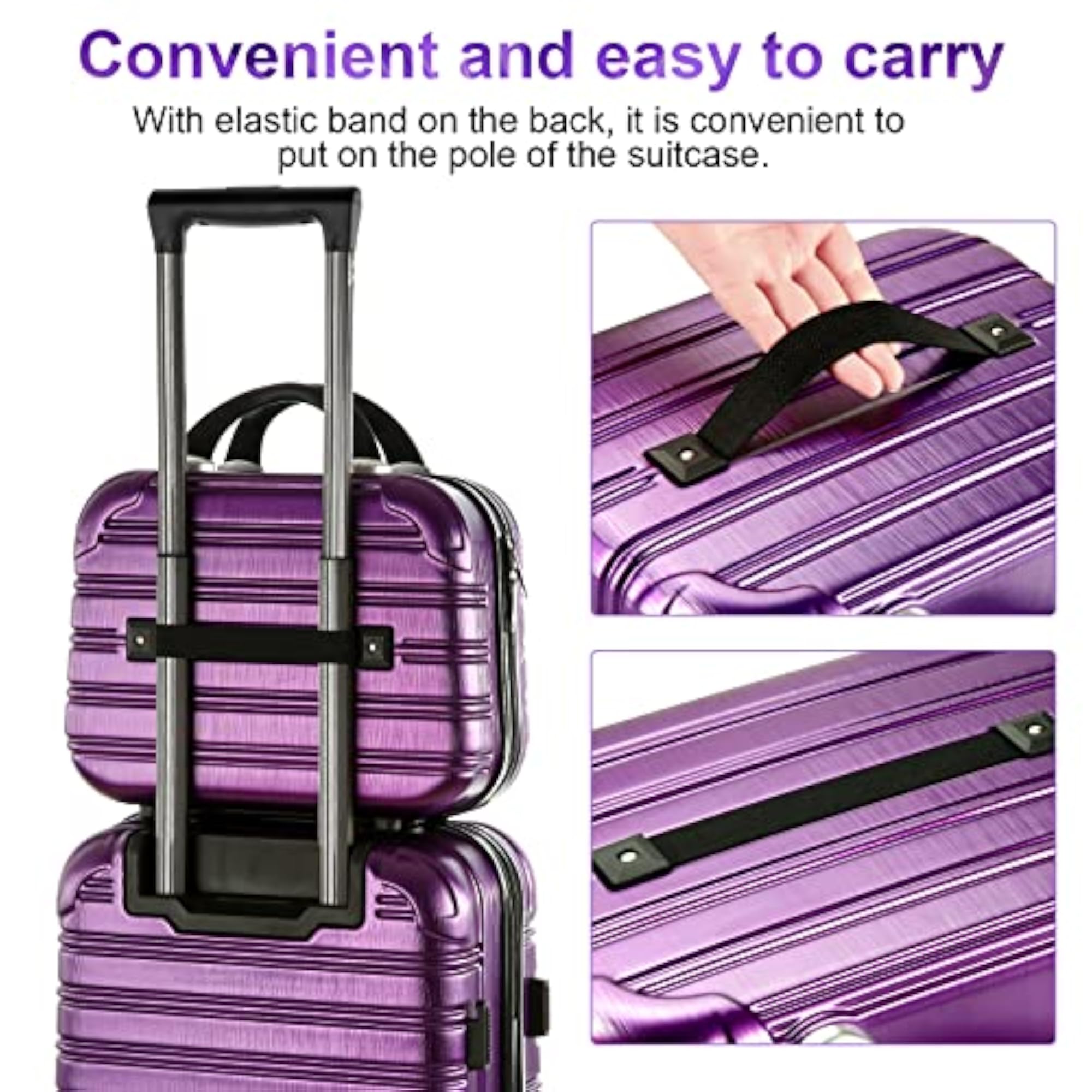 Makeup Organizer Bag, 13inch Hardshell Cosmetic Case