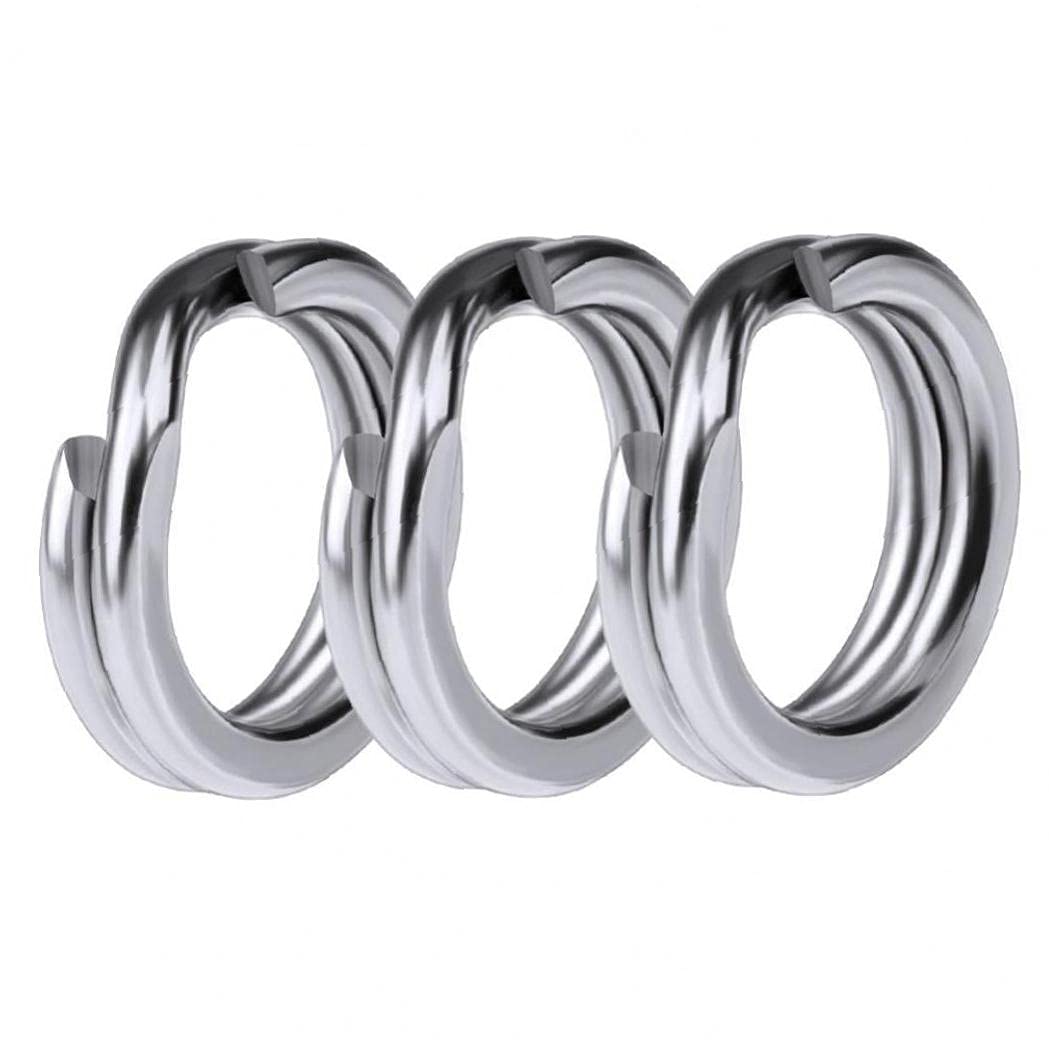 Pinicecore 4Mm 100Pcs Round Stainless Steel Fishing Split Rings Loop Circle Lure Connectors For Jigging Fishing Hooks Fishing Lures Tackle