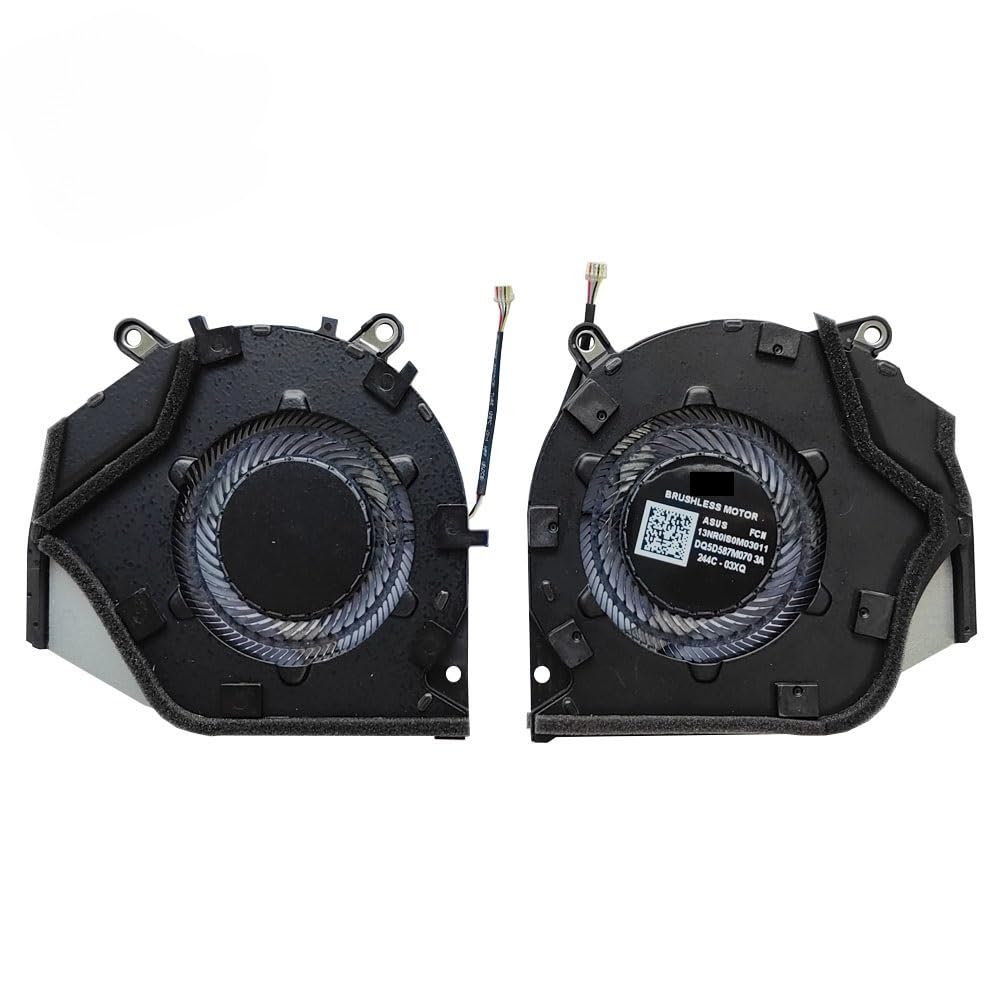 Ventilateur de Refroidissement pour processeur et Carte Graphique d'ordinateur Portable ROG Zephyrus G16 2024 GU605 GU605M GU605MI 13NR0IS0M03011 13NR0IS0M02011 Pièces de Rechange
