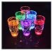 Produktbild PRECORN 6 Stck LED Sektglas Set leuchtende Sektgläser beleuchtetes Party-Glas Trinkglas Geburtstag Silvester Hochzeit Einweihung Kunststoffglas 150 ml