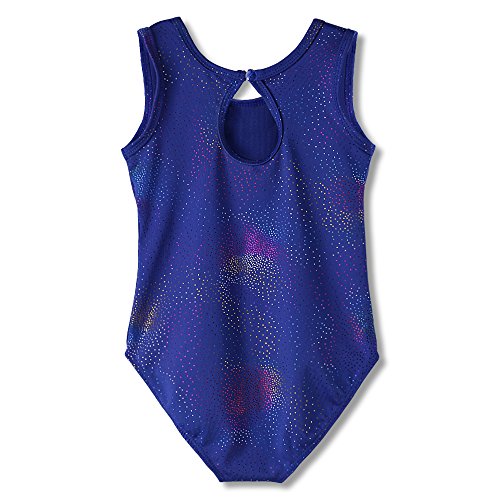 HOZIY Leotards for Girls Ballet Gymnastics Sleeveless Long Sleeve Colorful Sparkles Aqua Blue Pink Purple Solid