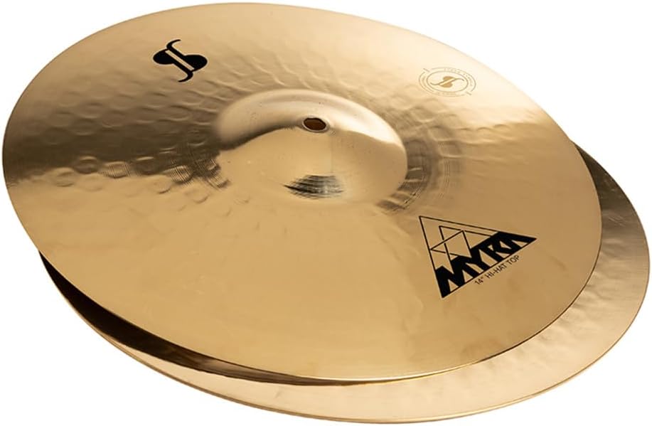 Stagg MYR-HR14B US l Myra Series 14 Inch Hi Hat Cymbals l B20 Bronze Alloy