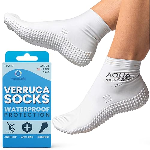 Aquasafe Guardsocks Latex Swim Water Socks for Adults and Kids - Unisex Swim Aqua Socks for Protection Against Verrucas - Swimming Water Shoes for Adults and Kids Pool Swimming Accessories