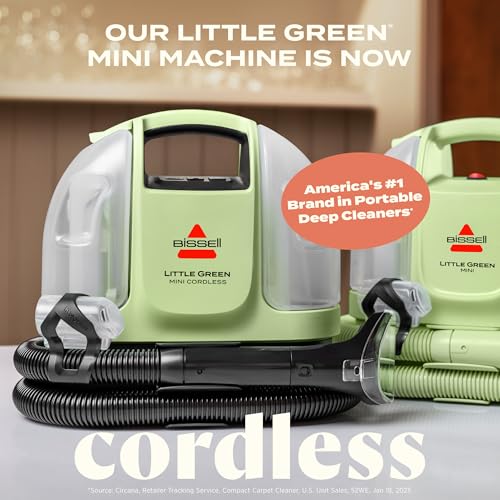 BISSELL Little Green Mini Cordless Handheld Deep Cleaner (Model 4015) — view 2