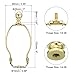Tool parts 1 Set 6 Inch Lamp Harp Kit With Finial Lamp Shade Bracket Holder Gold Tone