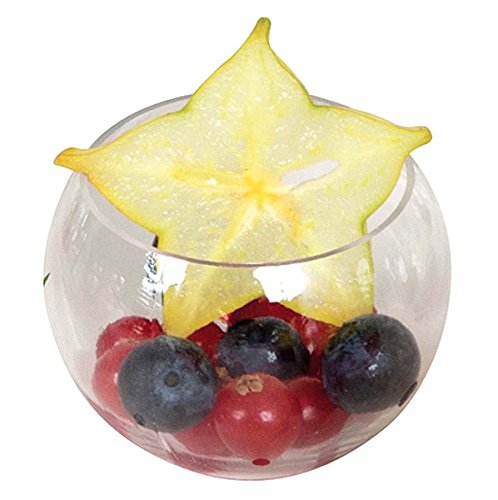 Verrine sphere 12cl plastique rigide transparent (x10) - 10 pièces
